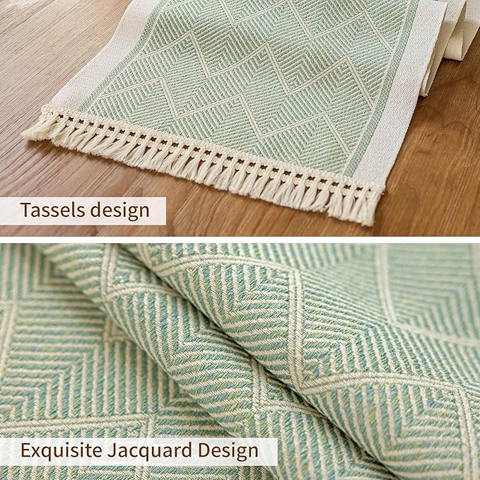Table Runners 83 Inches,Waterproof Boho Table Runner with Tassel Fringe,Table Runner for Party Coffee Table