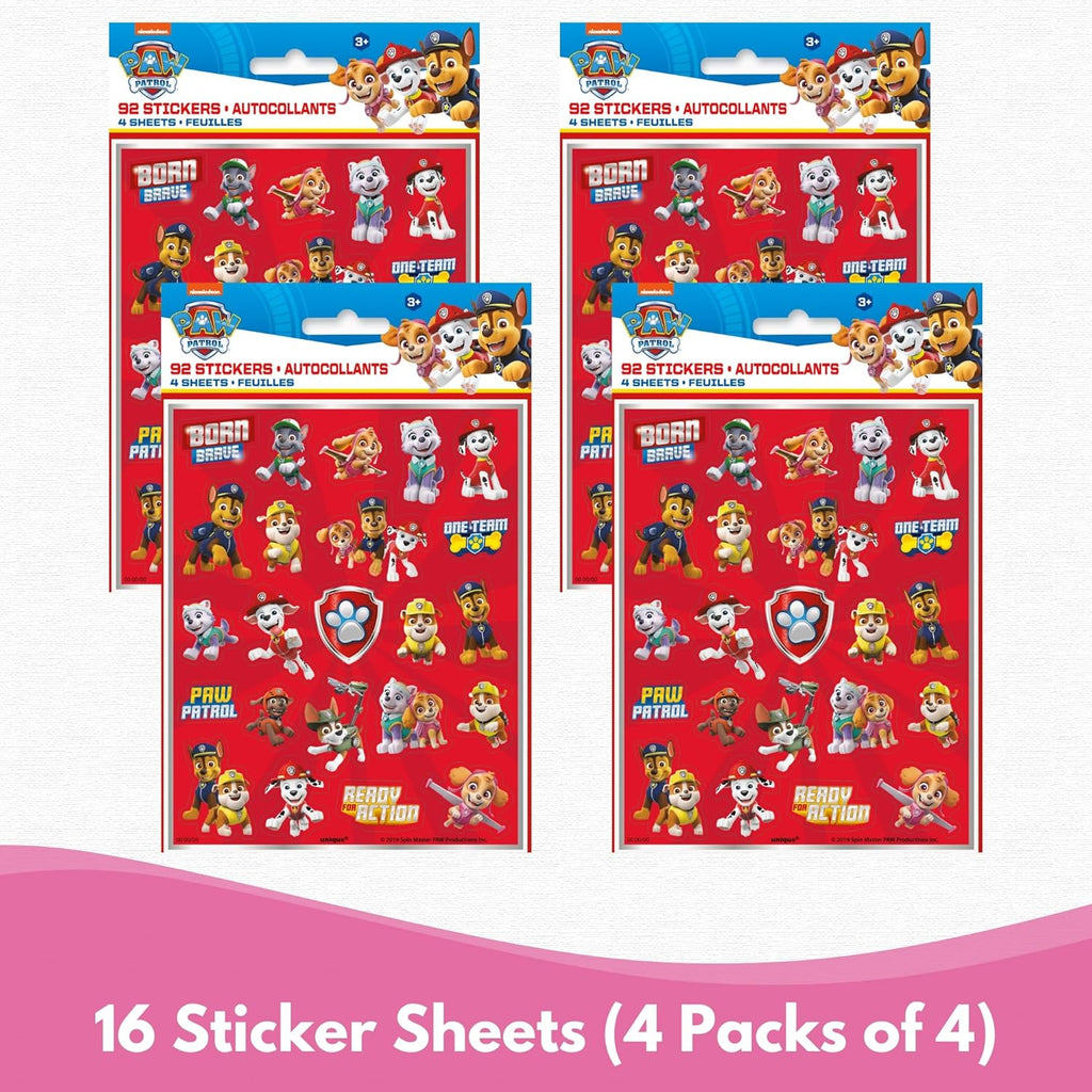 Unique Skye Paw Patrol Party Favors for 16 - Skye Paw Patrol Birthday Decorations - Bundle with Goodie Bags, Blowouts, Tattoos, Stickers, Checklist - Pink Party Favors