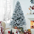 frosted christmas tree 6ft pre-lit with 250 warm, main product view