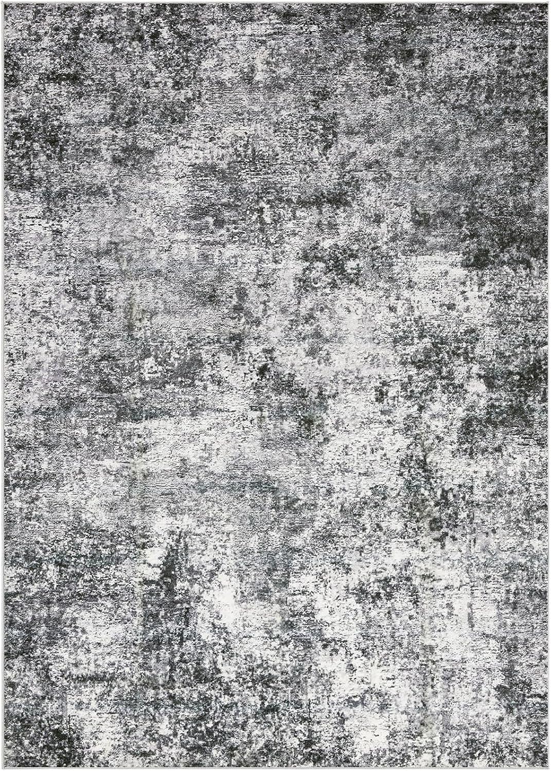 DMOYEST Area Rug Living Room Rugs 9x12 Washable Abstract Grey Carpet