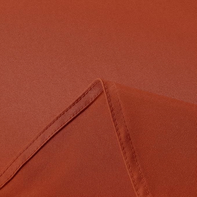 sancua 2 Pack Fall Tablecloth 60 x 102 Inch Rust, Rectangle Thanksgiving Burnt Orange Table Cloth for 6 Feet Tables - Stain and Wrinkle Resistant Washable Polyester Table Cover for Dining Parties