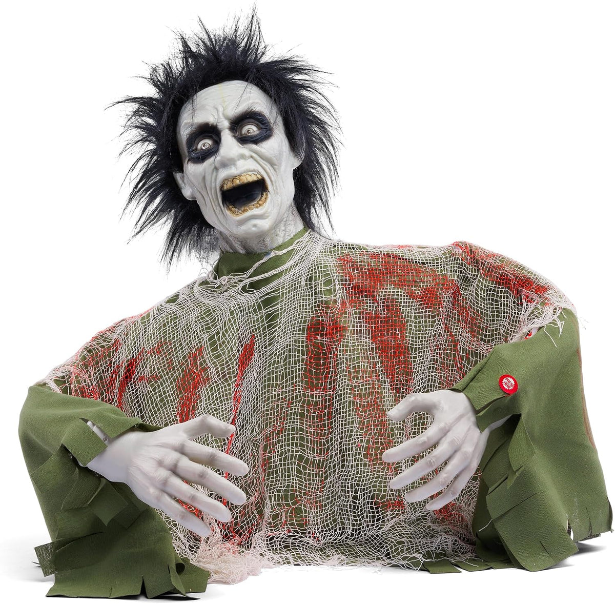 JOYIN Halloween Outdoor Decoration Zombie Groundbreaker, Animatronics Zombie ...