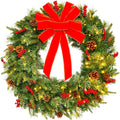 best choice products 30in pre-lit battery powered christmas, main product view