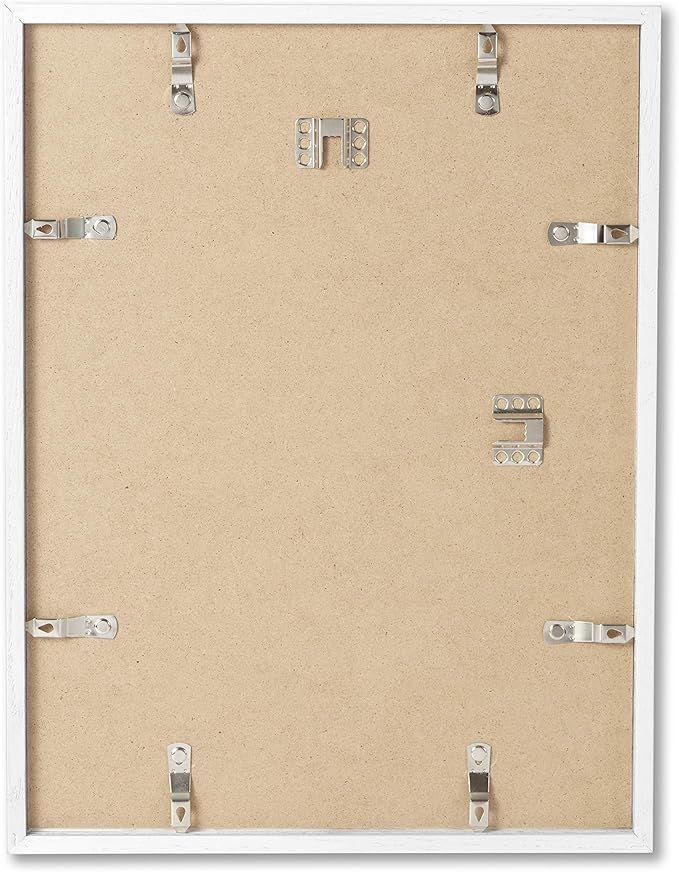 Opposite Wall - 16x20 in - White Solid Oak Wood Picture Frame - Lightweight, Versatile & Shatterproof - Wall Hanging Poster or Photo Frame - Wall Decor for Office, Gallery & Home - 2 Pack