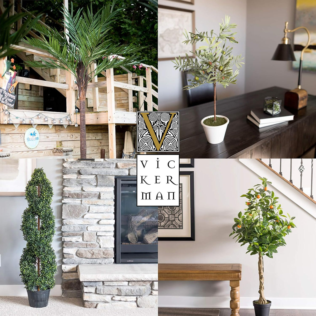 vickerman 4' artificial ficus bush - 4-foot tall on a desk or shelf