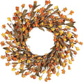 24 inch fall wreaths for front door, fall, main product view