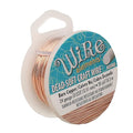 The Beadsmith Wire Elements Craft Wire – Tarnish Resistant, Soft Temper, Round, Bare Copper Color – 0.51mm, 24 Gauge, 20 Yard Spool – Jewelry Making, Wire Wrapping, Floral, & Other DIY Crafts