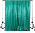ShinyBeauty Premium Sequin Photography Backdrop 4x7 FT -Green Glitter Fabric Backdrop Curtain for Wedding, Birthday, Party Decor -Sequined Curtains (Green)
