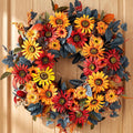 nuptio fall wreath for front door: 26 inch, main product view