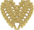 50pcs/pak 1-1/2" Mini Metallic Gold Ribbon Bows Without Twist Ties for Crafts Candy Packing Decor Christmas Halloweeen Decoration (W.Gold)