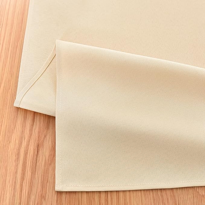 Farmhouse Beige Table Runner Dining Table Runners 48 Inches Long Coffee Table Runner for Dresser Living Room Bedroom Holiday Party Banquet 12X48 Inch