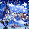 toodour snowflake christmas projector lights outdoor, double head, main product view