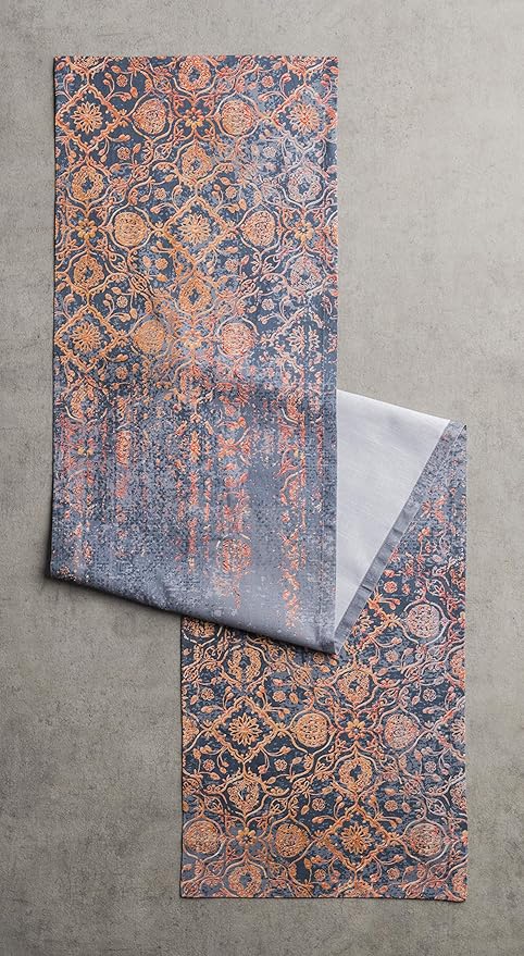 Maison d' Hermine Table Runner 100% Cotton Single Layer Table Runners 60 inches Long for Thanksgiving Christmas Decorations Home Kitchen Dining Party Wedding (Imperfection, 14.5" x 60")