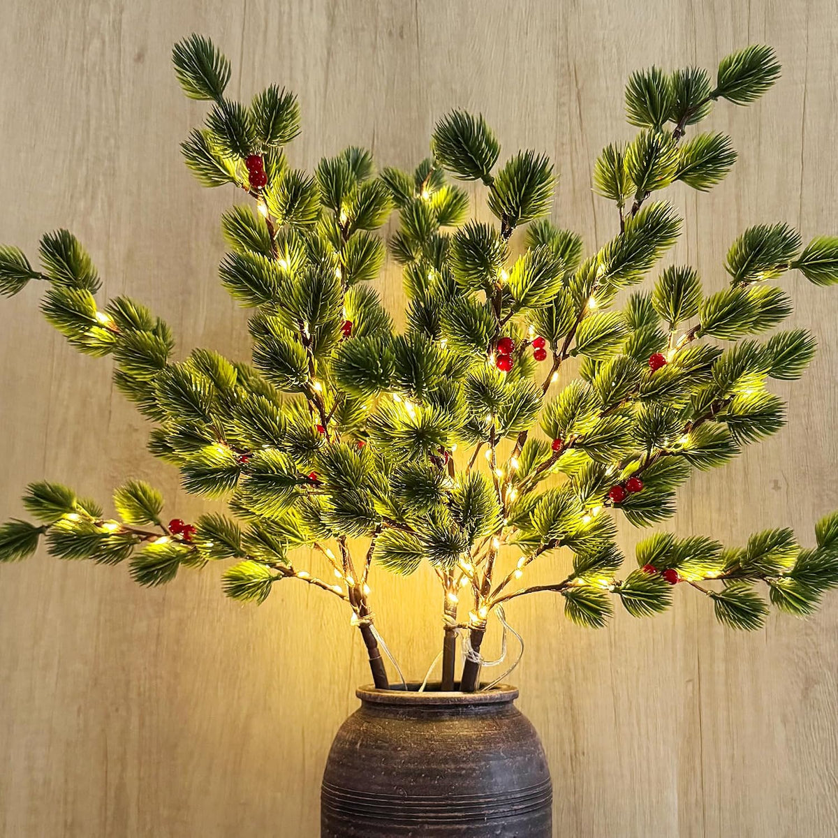 christmas lighted branches for vases, 147 lights with, main product view