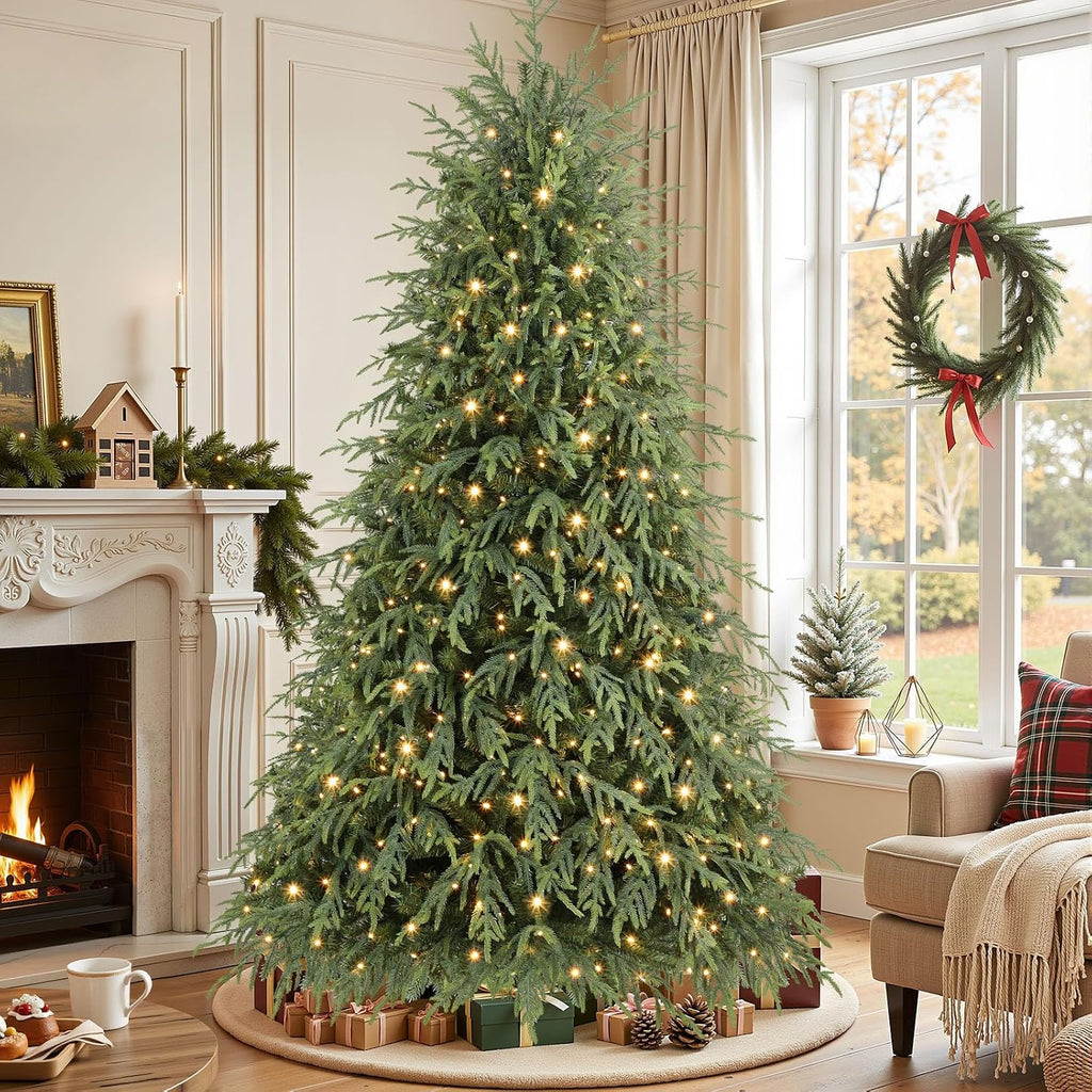 shareconn 7ft prelit artificial norfolk pine christmas tree, package contents