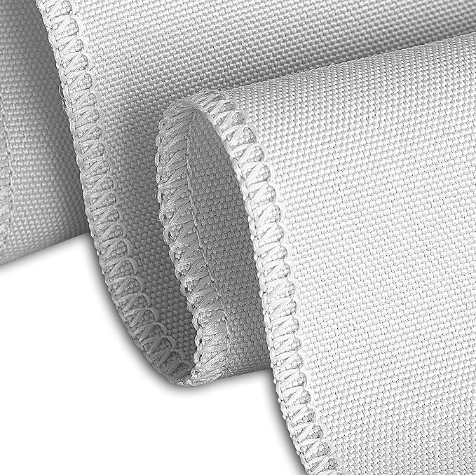 LinenTablecloth 132-Inch Round Polyester Tablecloth Silver