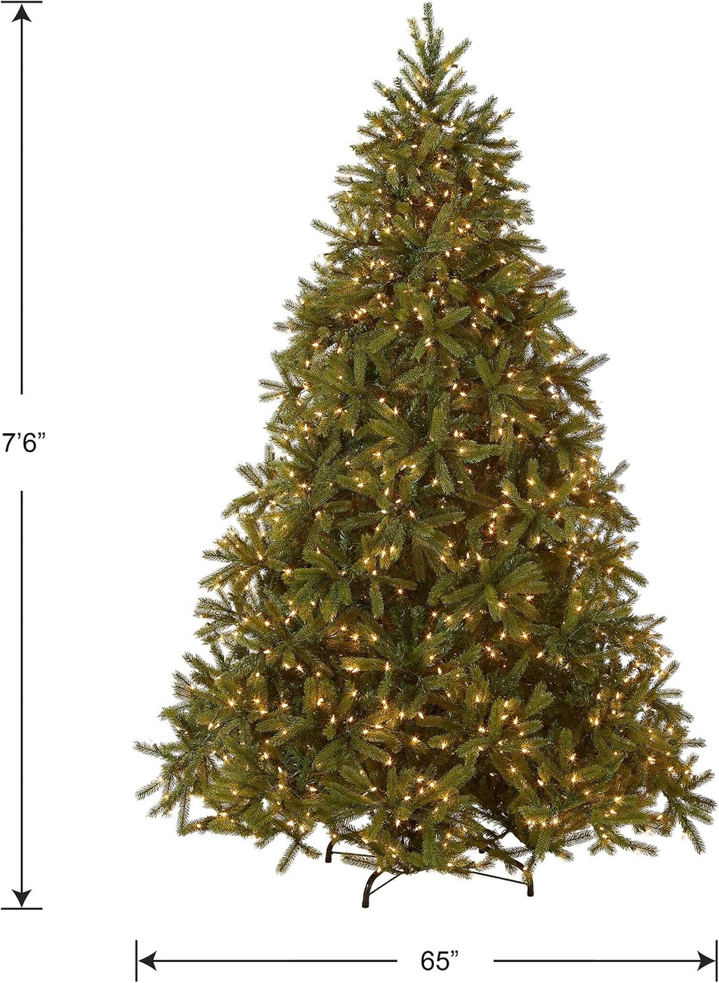 national tree company 7.5ft pre-lit jersey fraser fir, package contents
