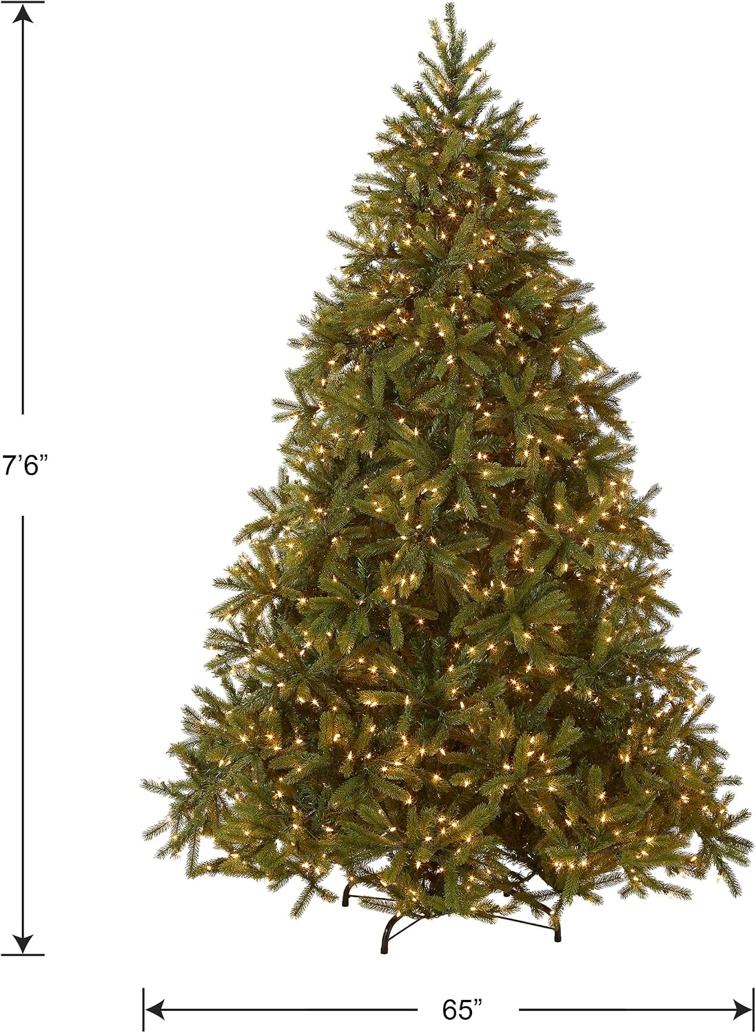 national tree company 7.5ft pre-lit jersey fraser fir, package contents