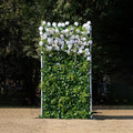 Artificial Flower Wall Panels, Luxury 5D Silk Floral Backdrop Decor for Wedding Celebrations, Festive Party and Home Decorating, Quick Assembly and Storage, Both Eco ＆ Pet Friendly, 4 ft*8ft.