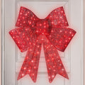 best choice products 36in pre-lit xl christmas bow, main product view