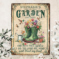 Custom Sign, Personalized Metal Signs, Customize for Office, Business, Workplace, Office, Home, Delivery Signs, Metal Sign With Your Own Image, Text,Photo, Pets, Kids Art Made in USA (Garden 05)