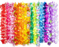 JOYIN Toy 36 Counts Hawaiian Leis Bulk, Tropical Flower Lei Hawaiian Lei Beach Hawaii Luau Party Favor Decoration Packs Party Supplies(3 Dozen)