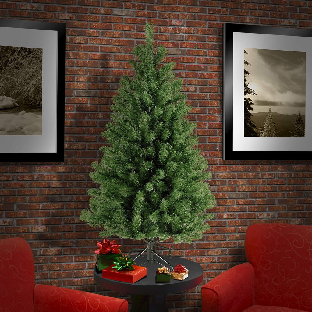 national tree company 4ft unlit north valley spruce shown in use