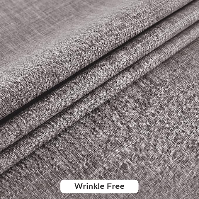 Fitable Square Table Cloth Linen Textured: Water & Stain Resistant Farmhouse Tablecloth, Washable Burlap Table Covers for Kitchen Dining Party(2 Pack, 54x54 Inch, Stone)