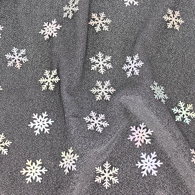 200PC Iridescent Snowflakes Confetti for Winter Wonderland Party Decorations Snowflake Table Scatter for Christmas Baby Shower Wedding Birthday Party Decor