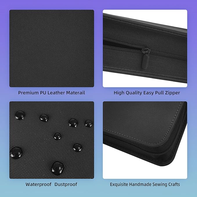 9 Pockets Premium Card Binder 360 Cards Trading Card Binders Zip Card Storage Display Album(9 Pocket 360 Card Slot,Black)