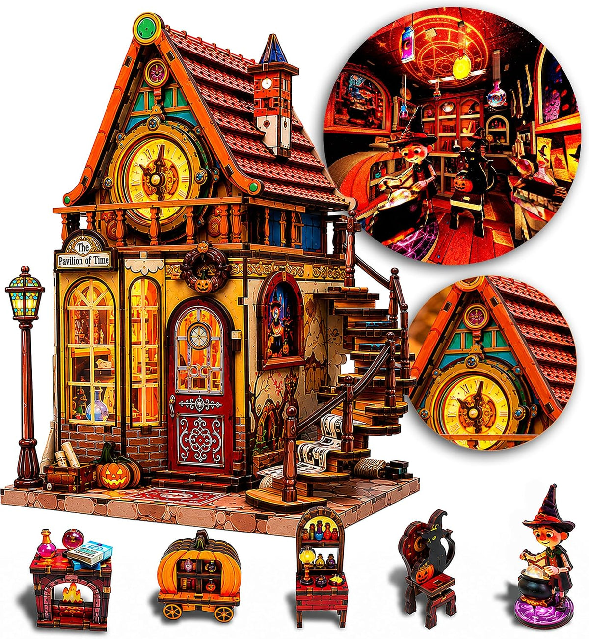 book nook kit – wheel of time, 3d, main product view