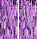 Crosize 2 Pack 3.3 x 9.9 ft Purple Foil Fringe Backdrop Curtain, Streamer Backdrop Curtains, Streamers Birthday Party Decorations, Tinsel Curtain for Parties, Galentines Decor, Preppy, Photo Booth