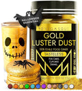 MONÉGASQUE Gold Edible Glitter for Drinks 15g – Edible Glitter for Cakes & Cocktails - Gold Luster Dust for Cocktail, Halloween Food Decorations, Cake Decorating Sprinkles Spray - Drink Shimmer Powder