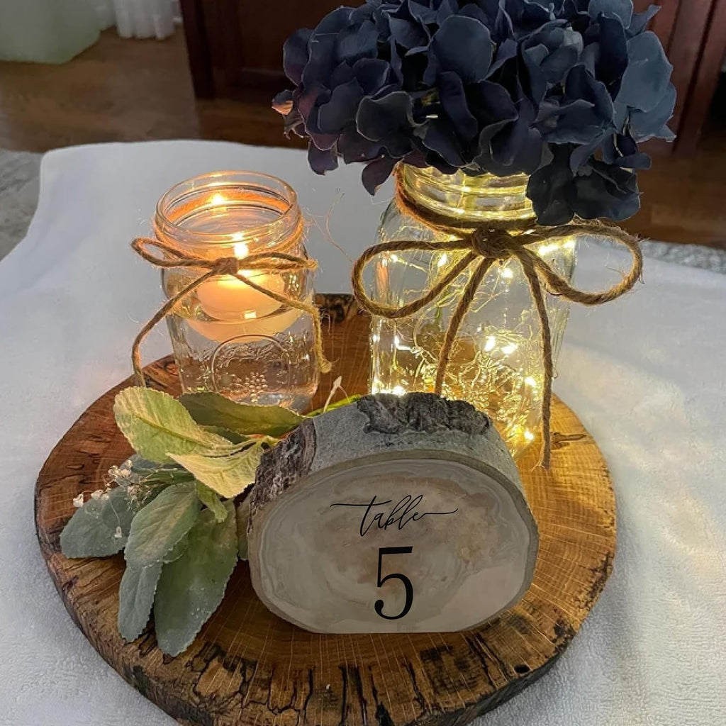 Wooden Table Numbers, 1-10 Wedding Table Numbers, Table Numbers 1-10 Perfect for Centerpiece, Wedding Reception, Decoration, Party, Anniversary