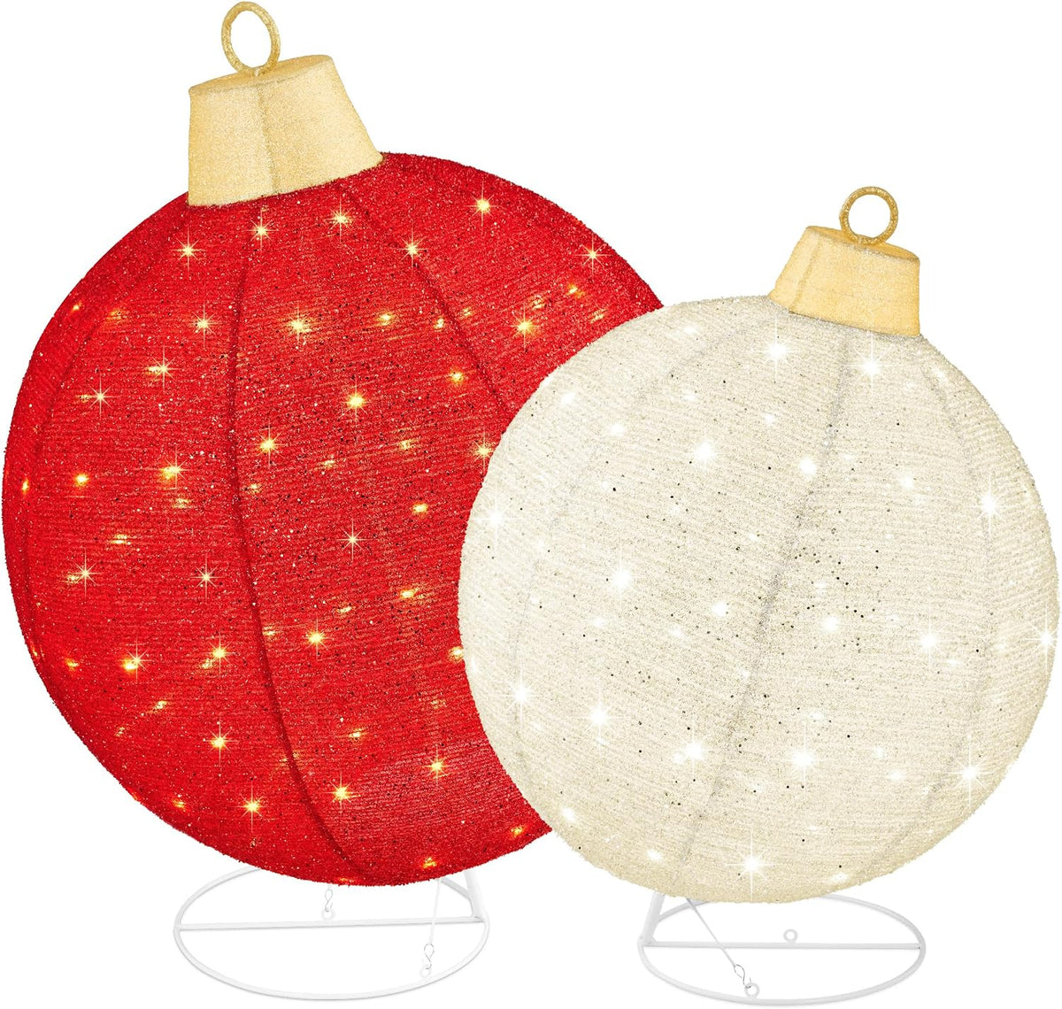 best choice products 2pc lighted pop-up outdoor christmas, main product view