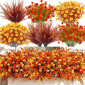 artificial fall flowers for outdoors fake mums, 3, main product view