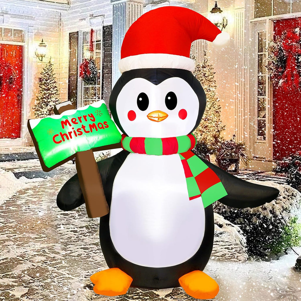 atdawn 5ft christmas inflatables blow up yard decorations on a desk or shelf