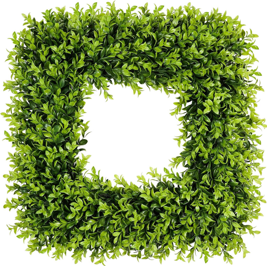 20 inch large boxwood wreath spring summer artificial, main product view