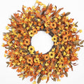 ghrdopy 24 inch fall wreath front door, artificial, main product view