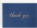 Hallmark Thank You Cards, Silver Foil, 40 Cards with Envelopes | Navy Design, Blank Inside, 5.2 X 3.75 Inch, High Quality, Well-managed Forests