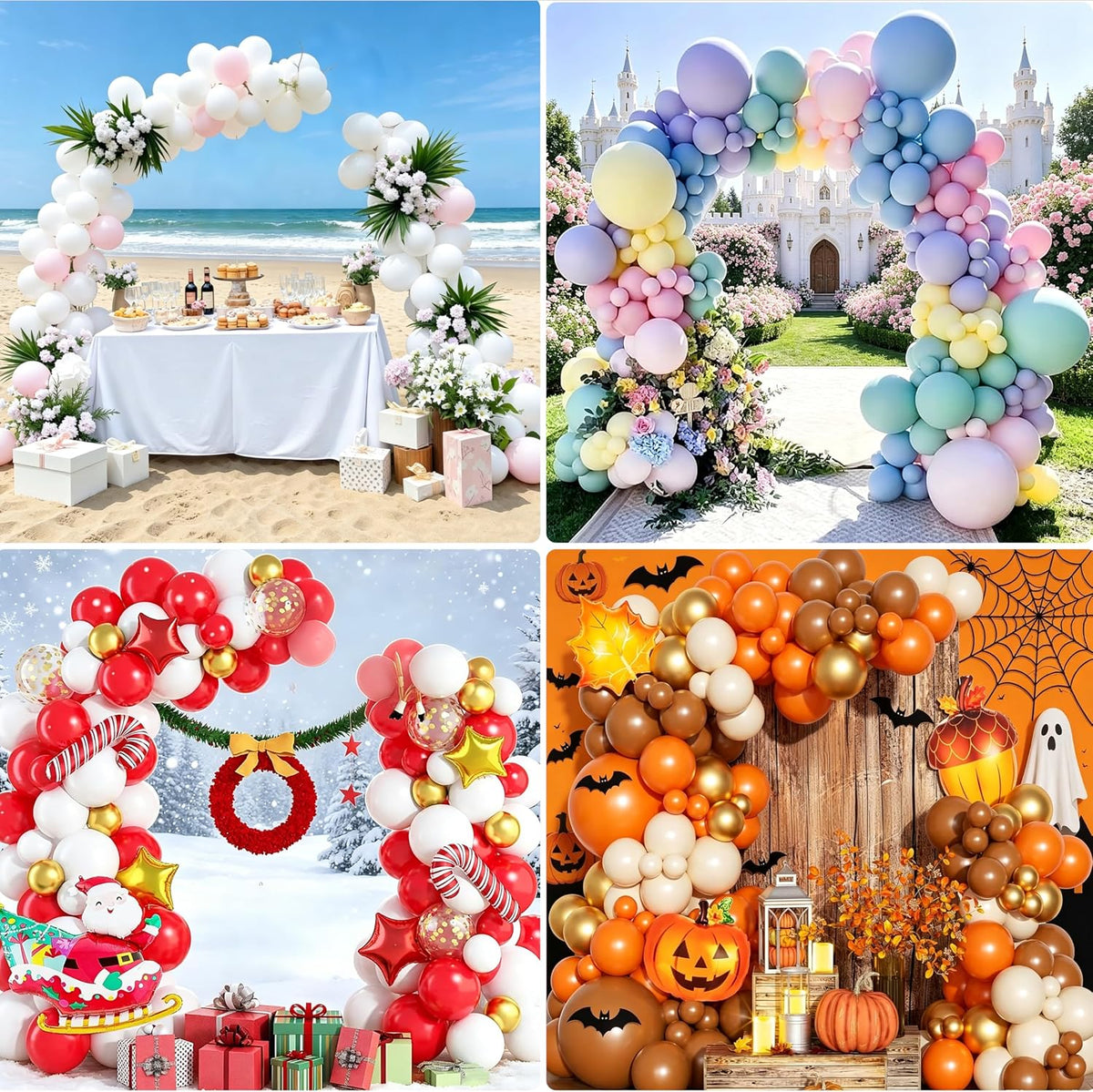 balloon arch kit,adjustable 8.2ft & 6ft half balloon on a desk or shelf