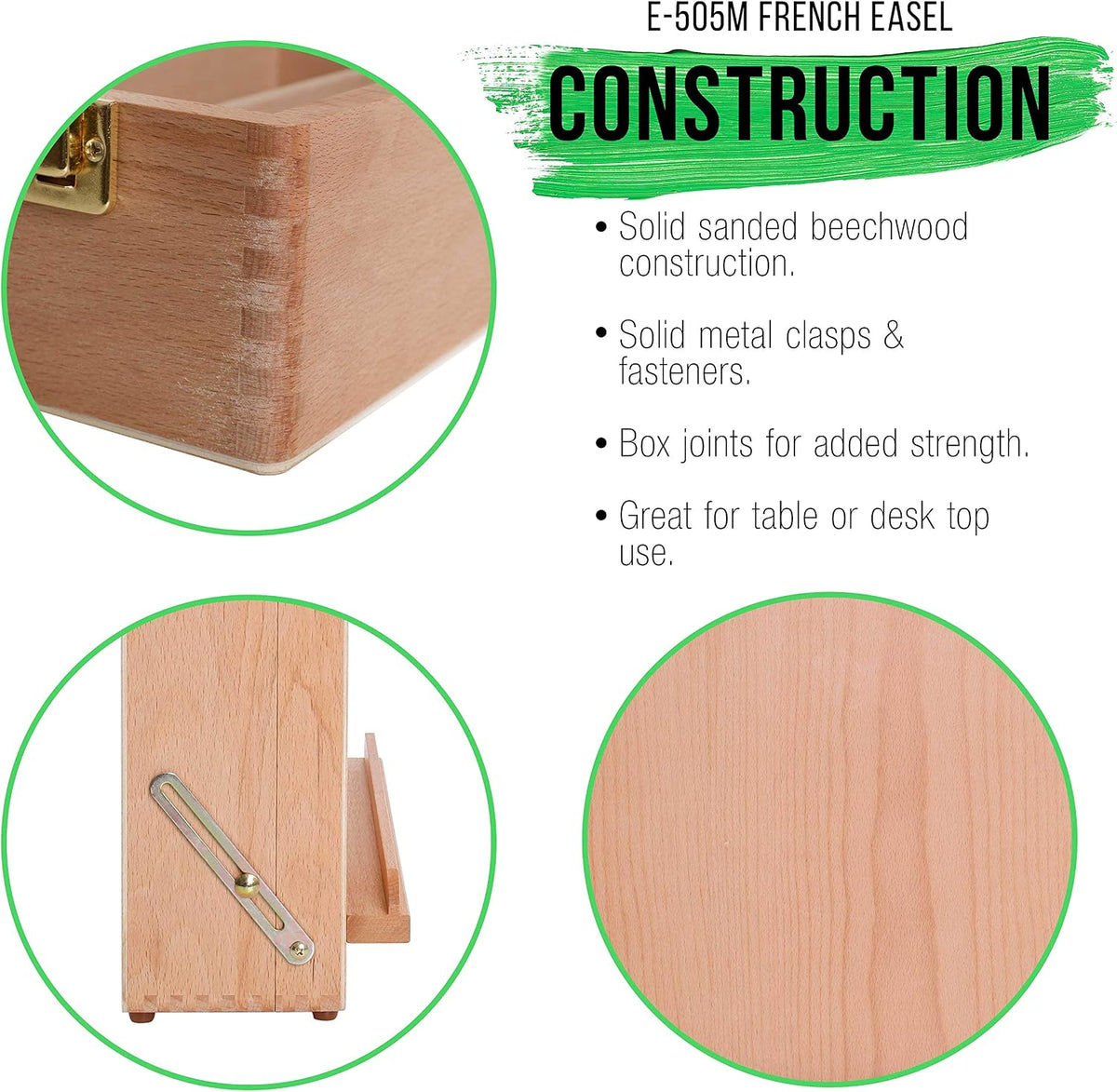 u.s. art supply newport large adjustable wood desktop showing dimensions