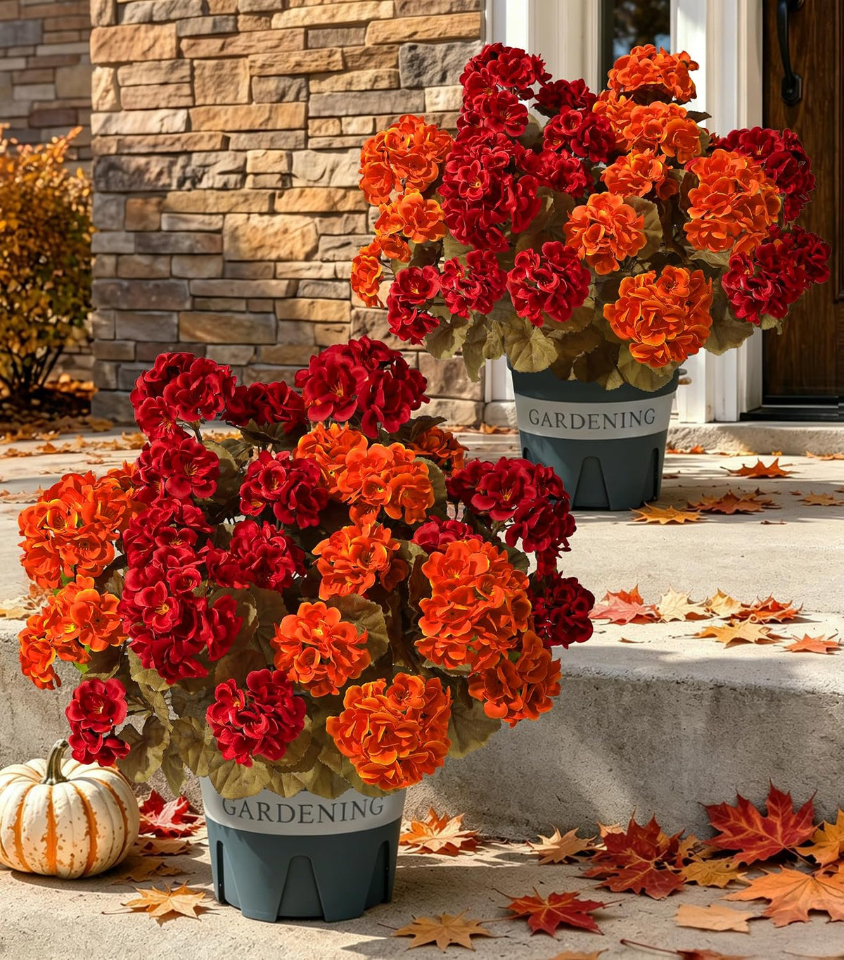 geraniums fall flowers artificial flowers for outdoors autumn, main product view