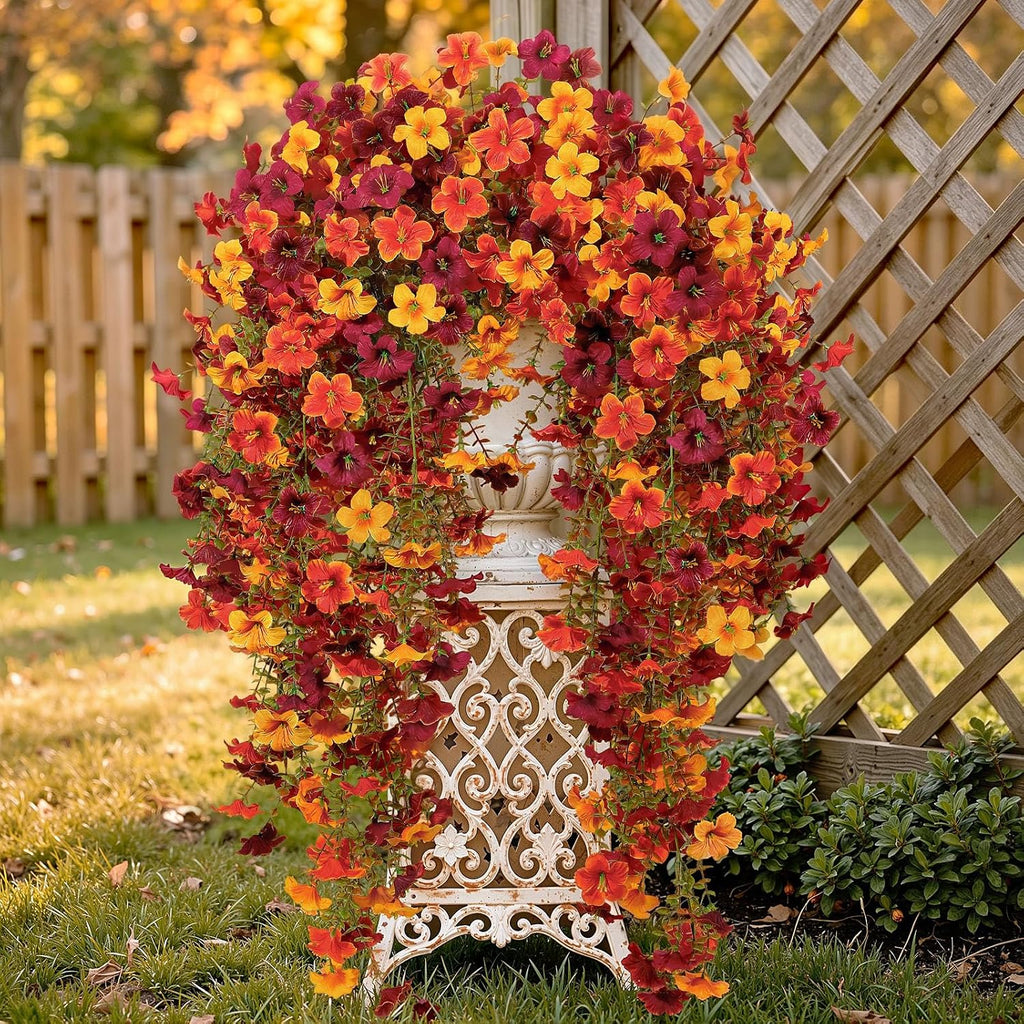 upgrade big artificial hanging fall flowers for outdoors, view 9