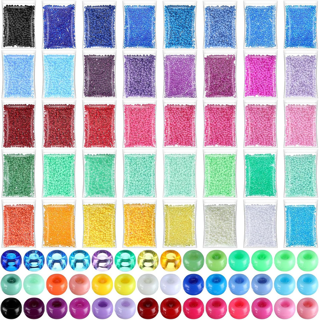 huquary 21000 pcs pony beads bulk,kandi beads, 40, main product view