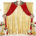 Wedding Backdrop Curtains for Arch Drape: 4 Panels 4.8x8FT Glitter Backdrop Wrinkle-Free Fabric for Fall Christmas Party Decorations