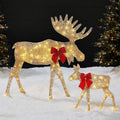 best choice products 2d moose family outdoor 2pc, main product view