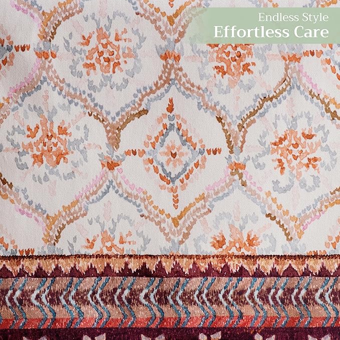 Maison d' Hermine Table Runner 100% Cotton Single Layer Table Runners 72 inches Long for Thanksgiving Christmas Decorations Home Kitchen Dining Party Wedding (Fair Isle, 14.5" x 72")