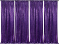 Purple Sequin Backdrop 4 Panels 2FTx8FT Photo Background Glitter Party Backdrop Curtains for Wedding Baby Shower Stage Decorations