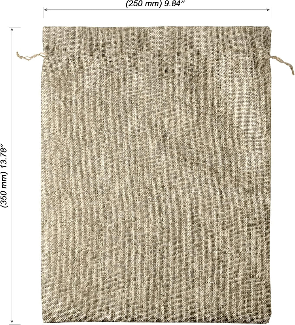 mouyat 30 pcs 10 x 14 inch burlap shown in use